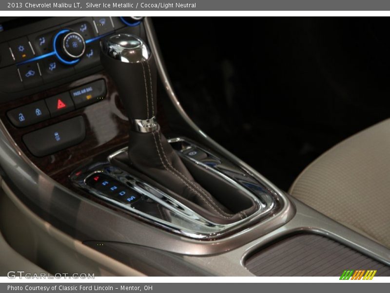 Silver Ice Metallic / Cocoa/Light Neutral 2013 Chevrolet Malibu LT