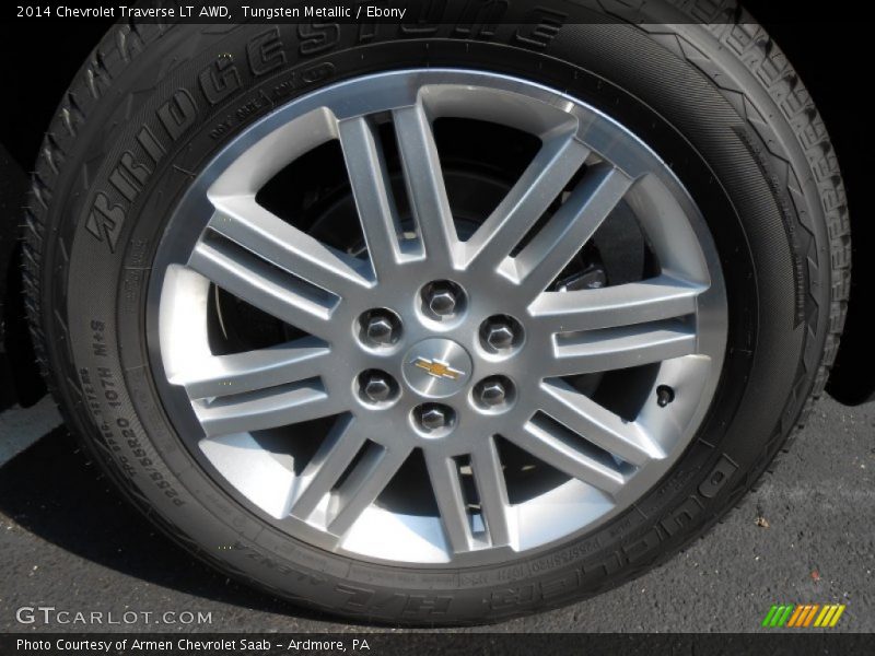 Tungsten Metallic / Ebony 2014 Chevrolet Traverse LT AWD