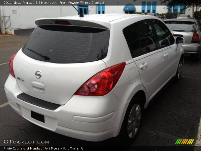 Fresh Powder White / Charcoal 2011 Nissan Versa 1.8 S Hatchback