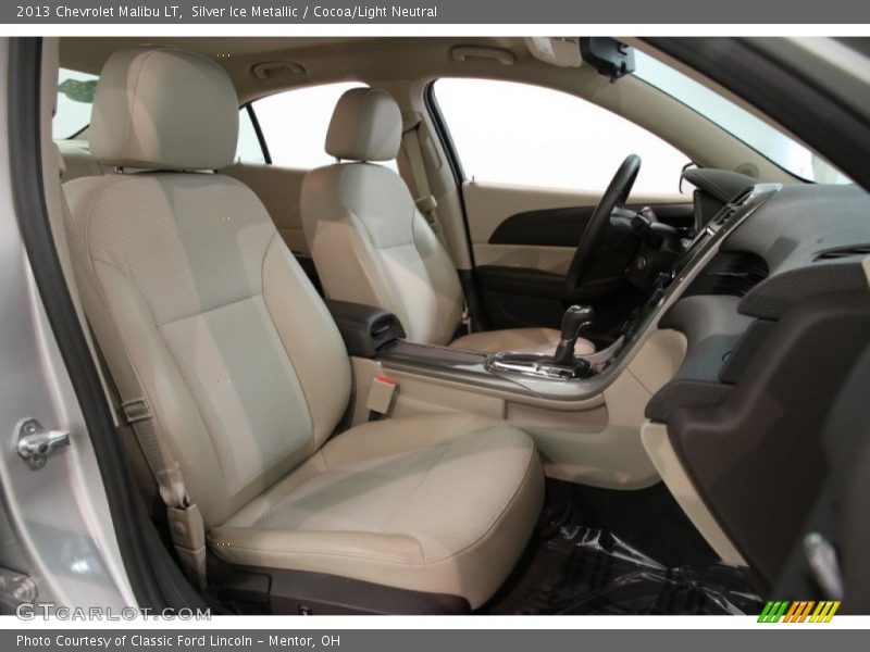 Silver Ice Metallic / Cocoa/Light Neutral 2013 Chevrolet Malibu LT