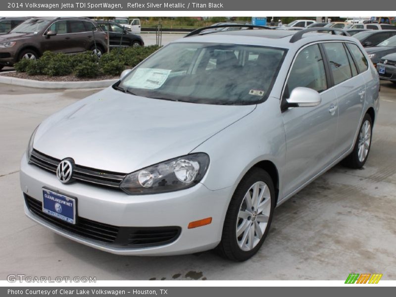 Reflex Silver Metallic / Titan Black 2014 Volkswagen Jetta TDI SportWagen