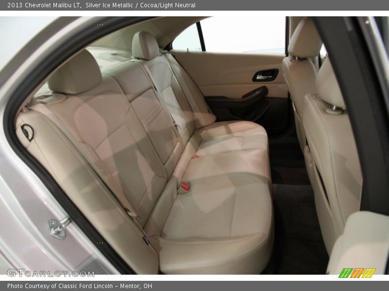 Silver Ice Metallic / Cocoa/Light Neutral 2013 Chevrolet Malibu LT