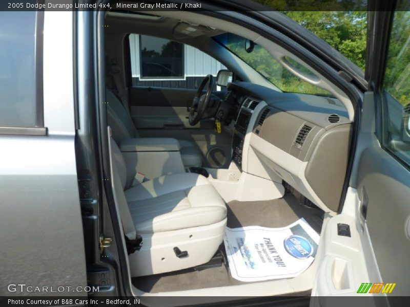 Mineral Gray Metallic / Khaki 2005 Dodge Durango Limited 4x4