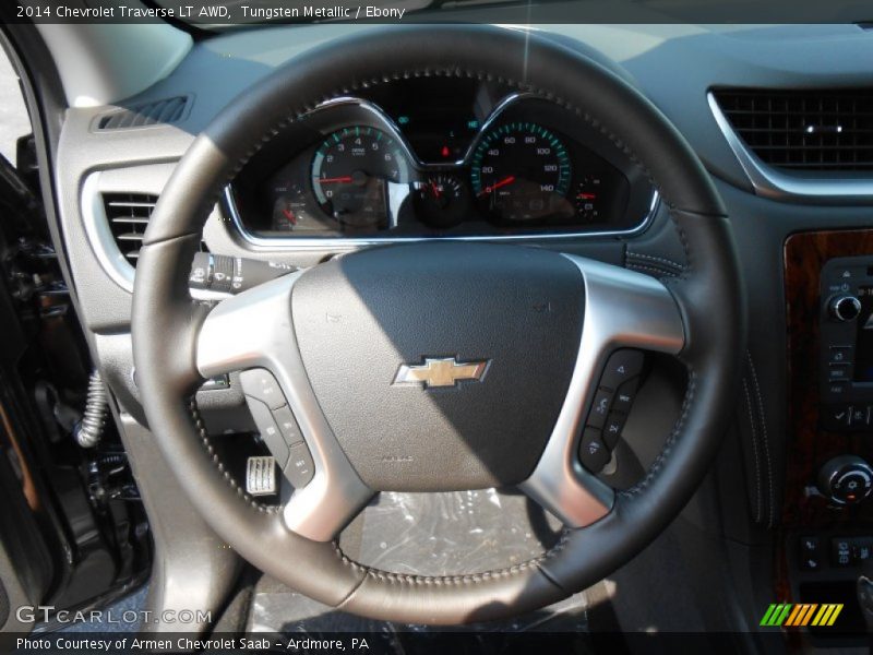Tungsten Metallic / Ebony 2014 Chevrolet Traverse LT AWD