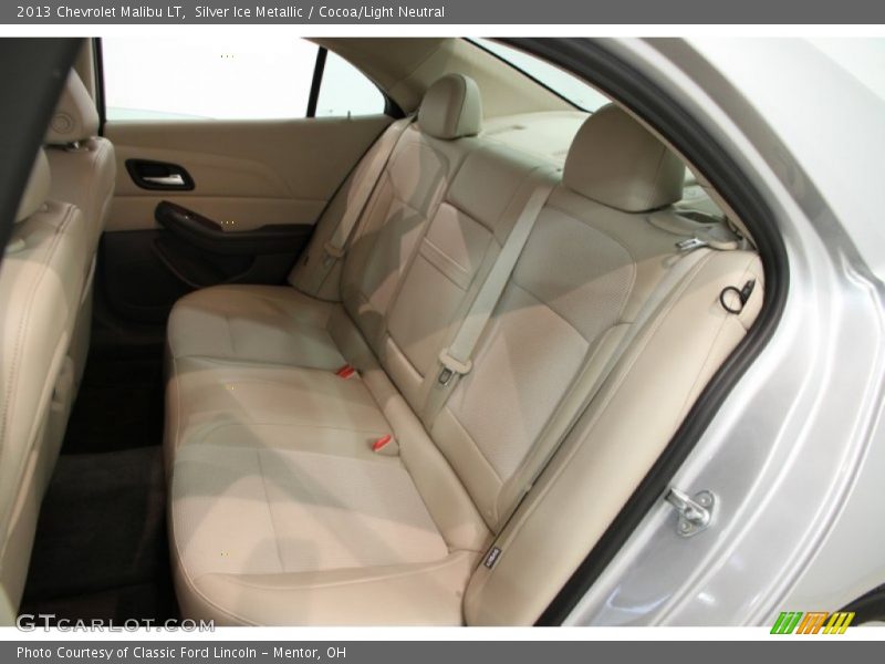 Silver Ice Metallic / Cocoa/Light Neutral 2013 Chevrolet Malibu LT