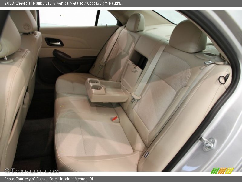 Silver Ice Metallic / Cocoa/Light Neutral 2013 Chevrolet Malibu LT