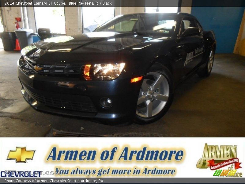 Blue Ray Metallic / Black 2014 Chevrolet Camaro LT Coupe