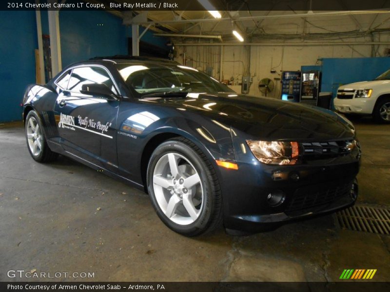 Blue Ray Metallic / Black 2014 Chevrolet Camaro LT Coupe