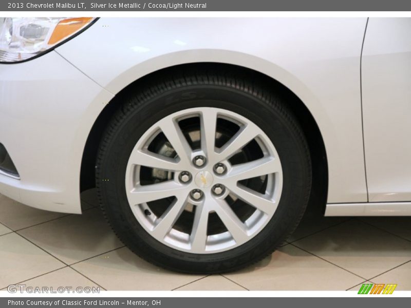 Silver Ice Metallic / Cocoa/Light Neutral 2013 Chevrolet Malibu LT