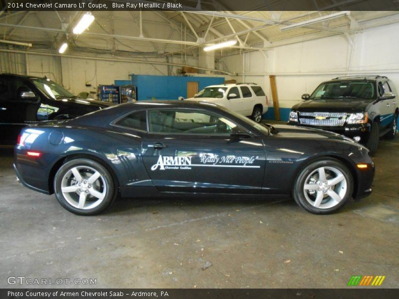 Blue Ray Metallic / Black 2014 Chevrolet Camaro LT Coupe