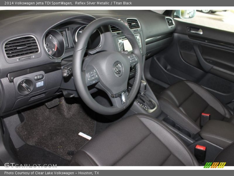  2014 Jetta TDI SportWagen Titan Black Interior