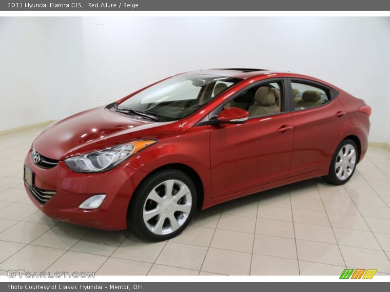 Red Allure / Beige 2011 Hyundai Elantra GLS