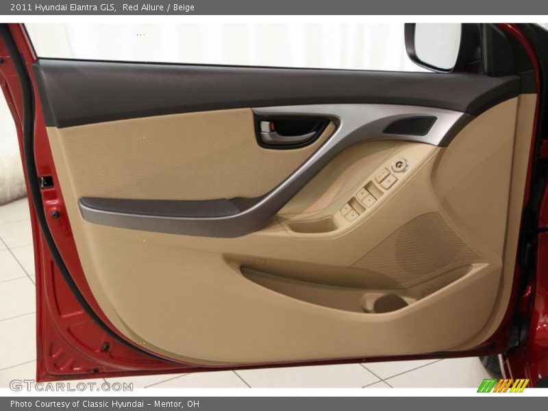Red Allure / Beige 2011 Hyundai Elantra GLS