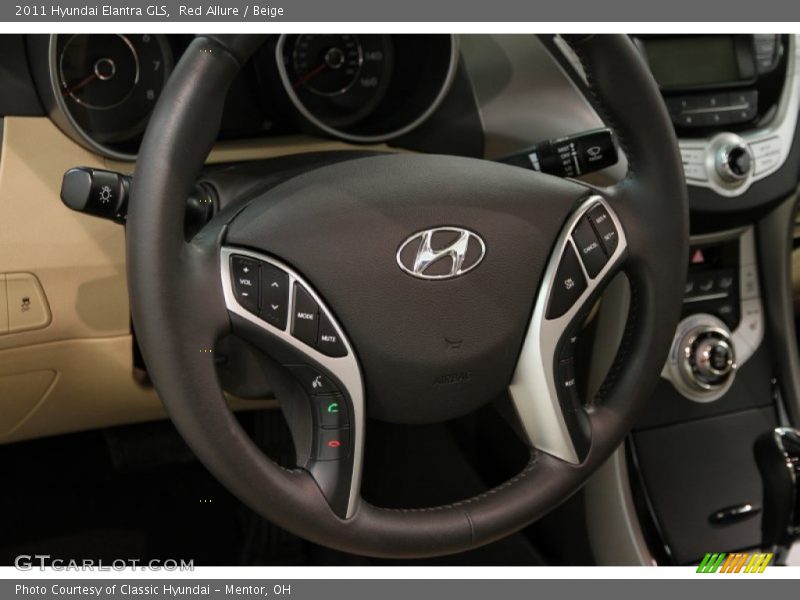 Red Allure / Beige 2011 Hyundai Elantra GLS