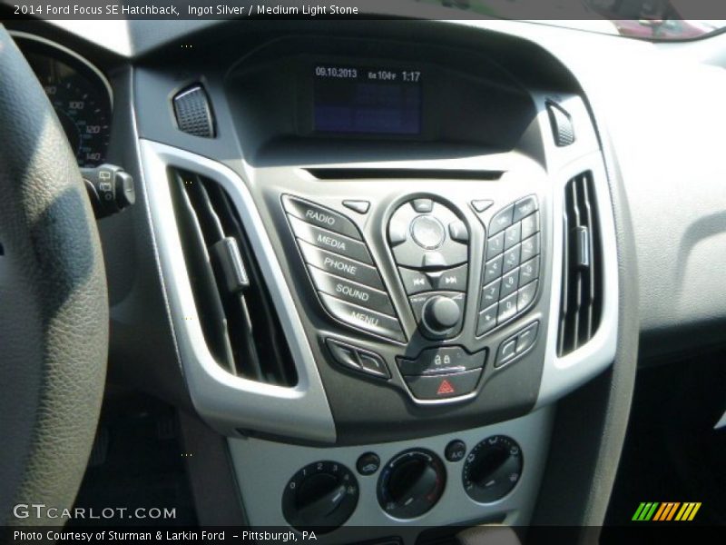 Ingot Silver / Medium Light Stone 2014 Ford Focus SE Hatchback