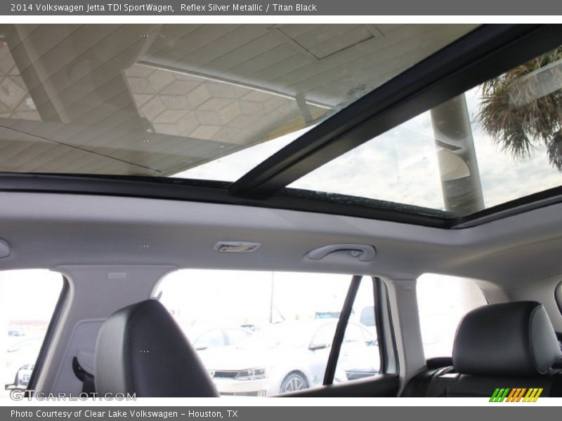 Sunroof of 2014 Jetta TDI SportWagen