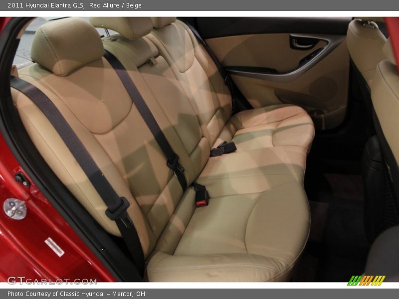 Red Allure / Beige 2011 Hyundai Elantra GLS