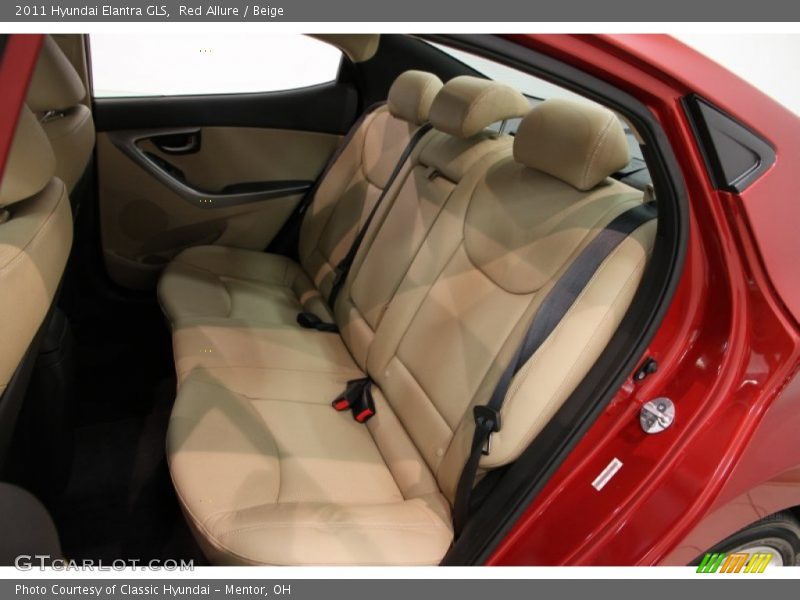 Red Allure / Beige 2011 Hyundai Elantra GLS