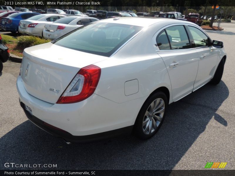 White Platinum / Charcoal Black 2013 Lincoln MKS FWD