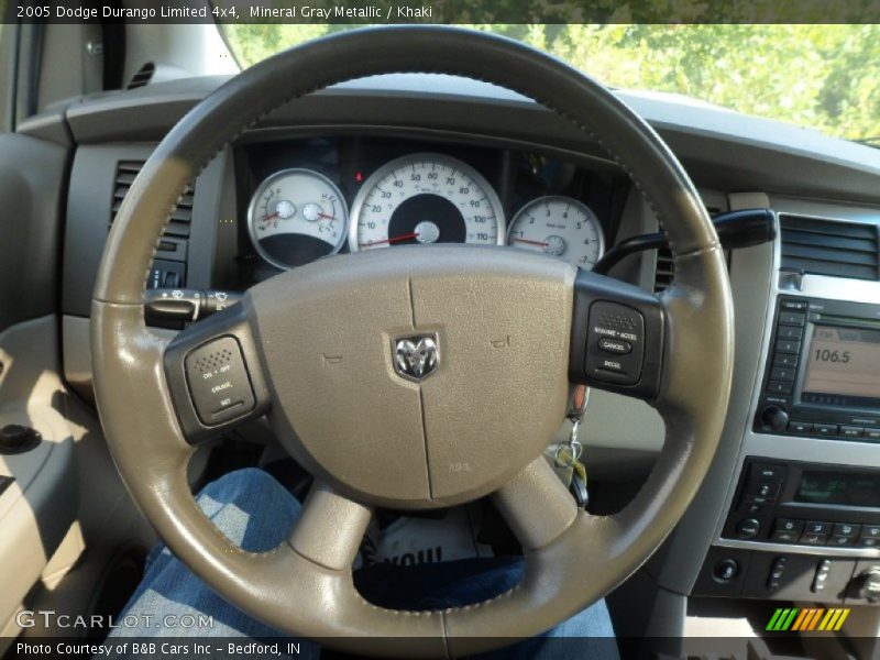 Mineral Gray Metallic / Khaki 2005 Dodge Durango Limited 4x4