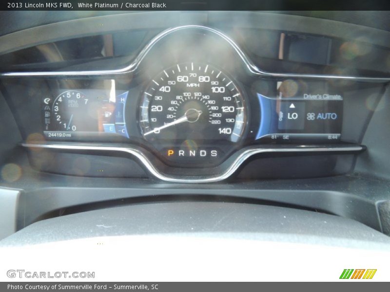 White Platinum / Charcoal Black 2013 Lincoln MKS FWD