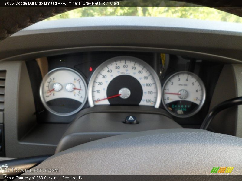Mineral Gray Metallic / Khaki 2005 Dodge Durango Limited 4x4