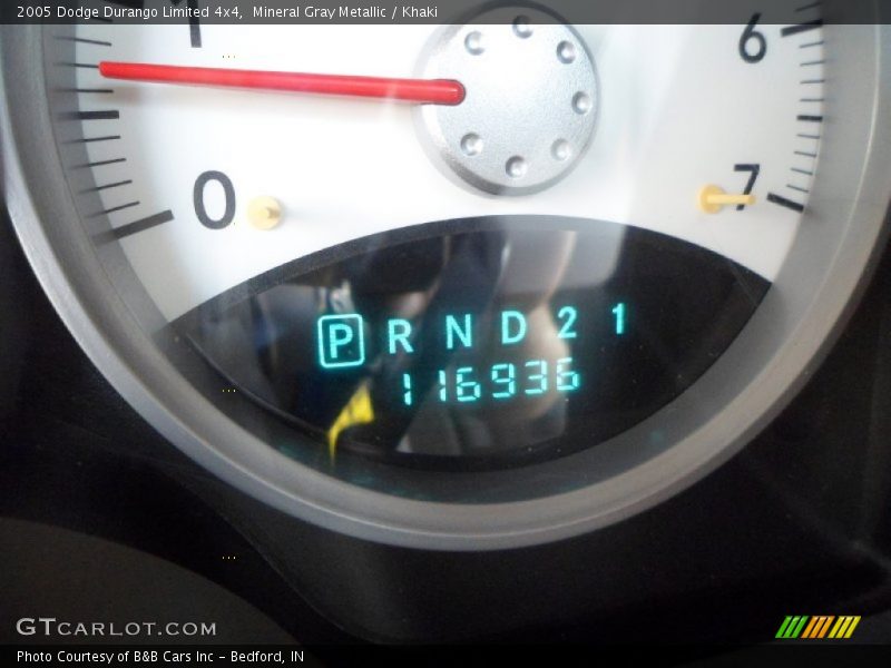 Mineral Gray Metallic / Khaki 2005 Dodge Durango Limited 4x4