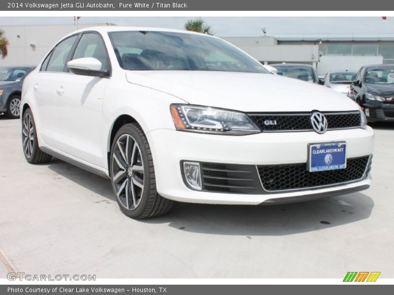 Pure White / Titan Black 2014 Volkswagen Jetta GLI Autobahn