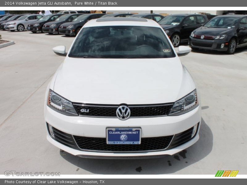 Pure White / Titan Black 2014 Volkswagen Jetta GLI Autobahn