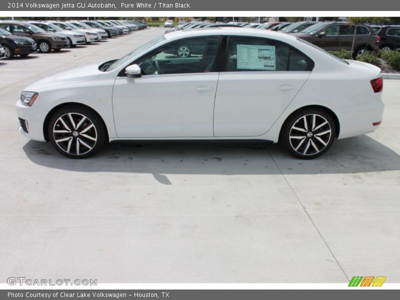 Pure White / Titan Black 2014 Volkswagen Jetta GLI Autobahn