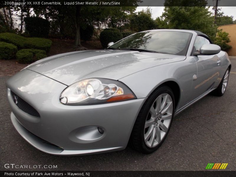 Liquid Silver Metallic / Ivory/Slate 2008 Jaguar XK XK8 Convertible