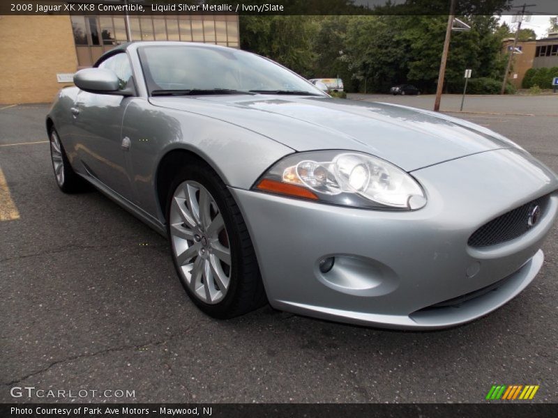 Liquid Silver Metallic / Ivory/Slate 2008 Jaguar XK XK8 Convertible