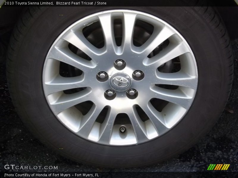 Blizzard Pearl Tricoat / Stone 2010 Toyota Sienna Limited