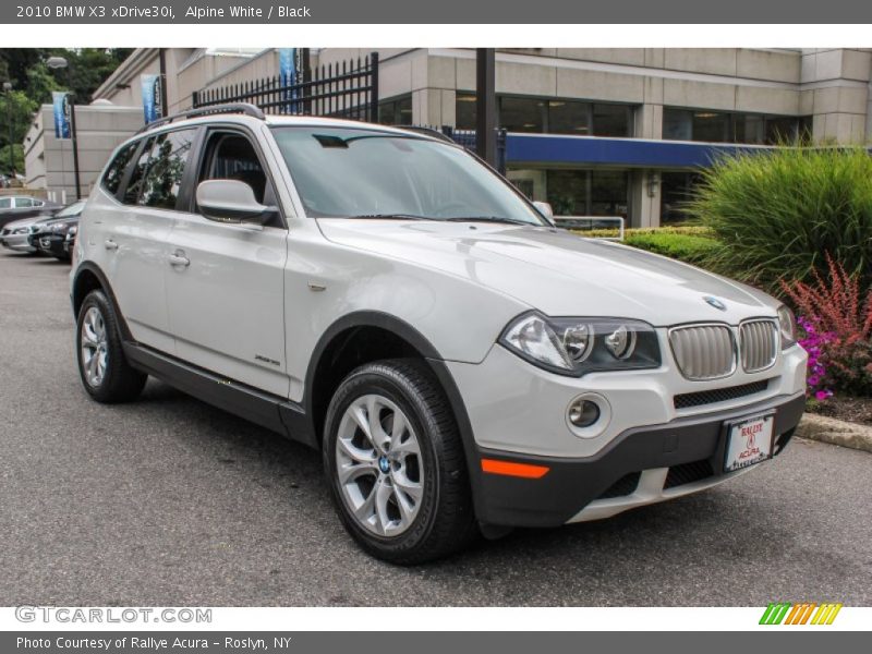Alpine White / Black 2010 BMW X3 xDrive30i