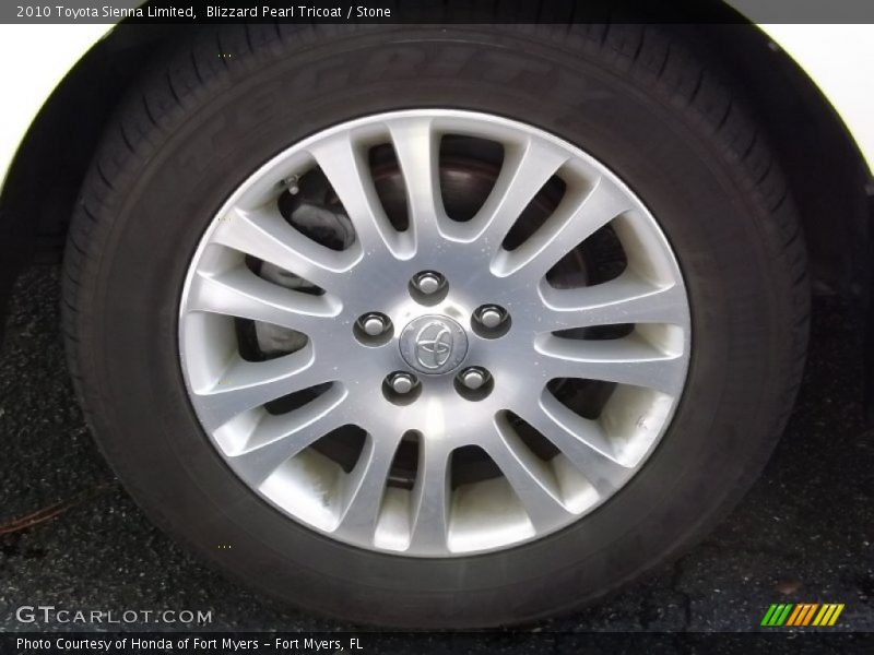Blizzard Pearl Tricoat / Stone 2010 Toyota Sienna Limited