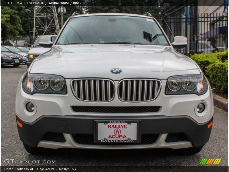Alpine White / Black 2010 BMW X3 xDrive30i