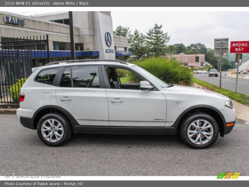 Alpine White / Black 2010 BMW X3 xDrive30i