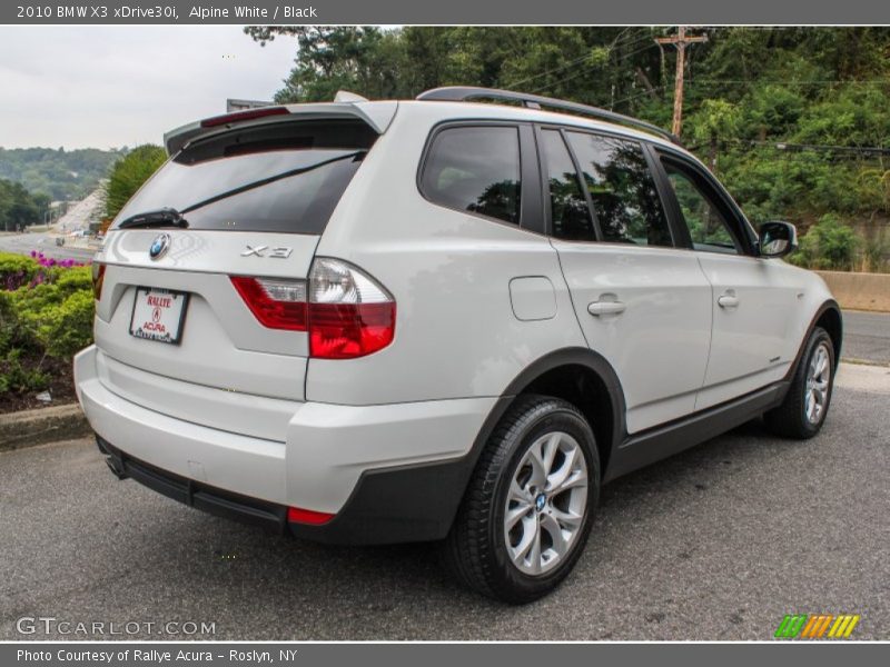Alpine White / Black 2010 BMW X3 xDrive30i