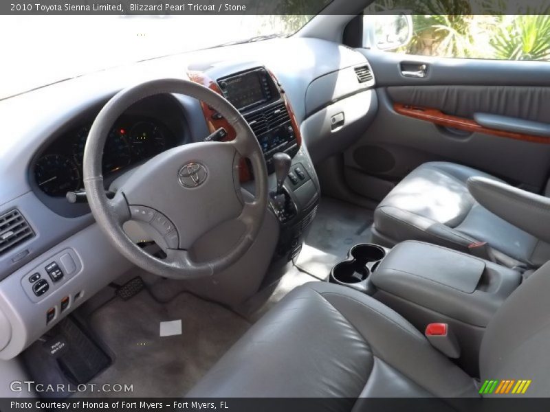 Blizzard Pearl Tricoat / Stone 2010 Toyota Sienna Limited