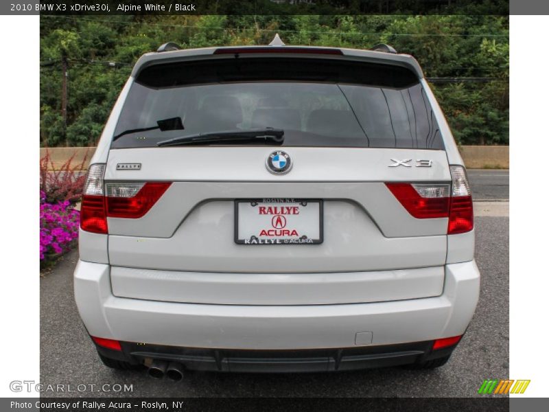 Alpine White / Black 2010 BMW X3 xDrive30i