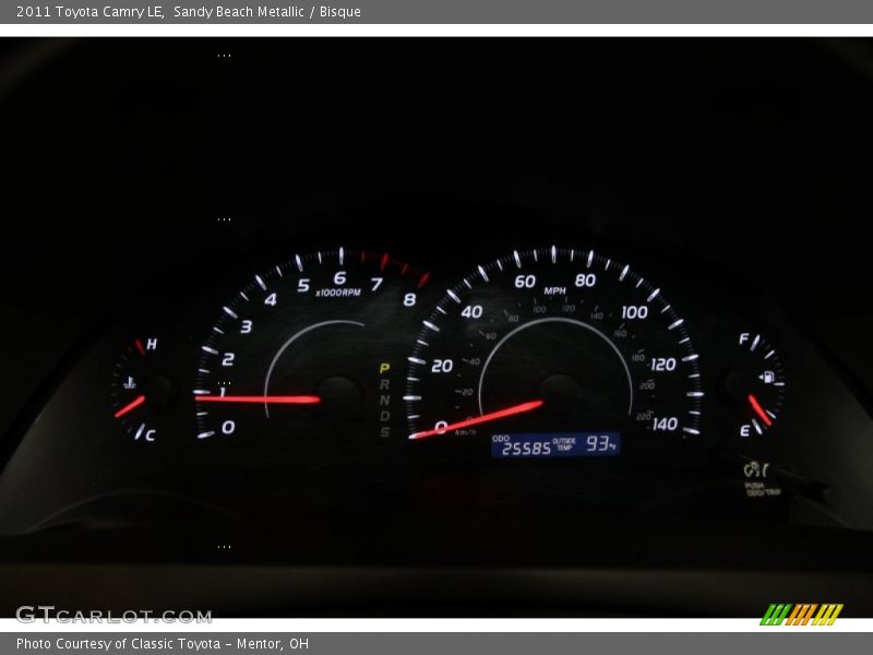 Sandy Beach Metallic / Bisque 2011 Toyota Camry LE