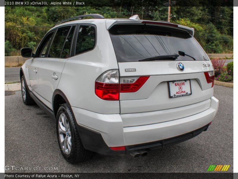 Alpine White / Black 2010 BMW X3 xDrive30i