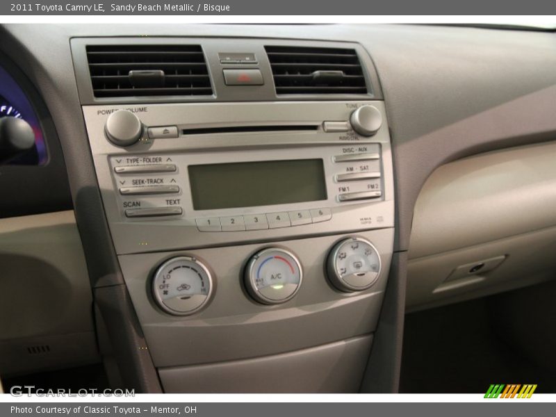 Sandy Beach Metallic / Bisque 2011 Toyota Camry LE