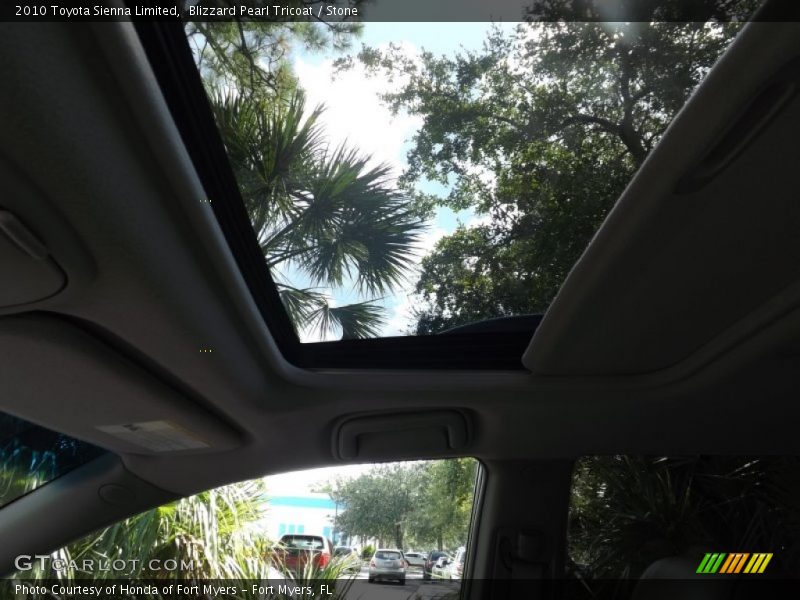 Blizzard Pearl Tricoat / Stone 2010 Toyota Sienna Limited