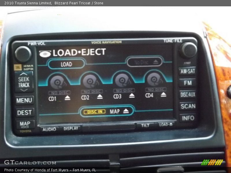 Blizzard Pearl Tricoat / Stone 2010 Toyota Sienna Limited