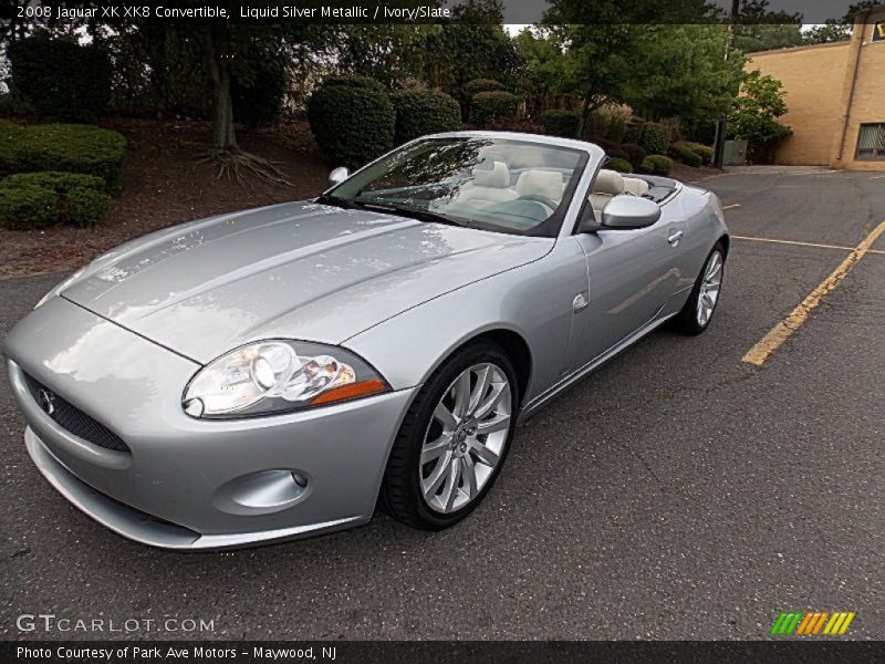 Liquid Silver Metallic / Ivory/Slate 2008 Jaguar XK XK8 Convertible