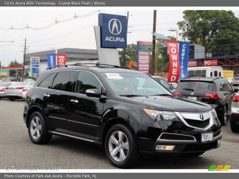 Crystal Black Pearl / Ebony 2010 Acura MDX Technology