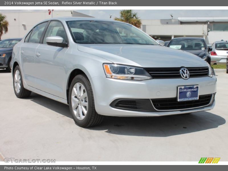 Reflex Silver Metallic / Titan Black 2014 Volkswagen Jetta SE Sedan