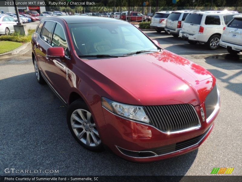 Ruby Red / Charcoal Black 2013 Lincoln MKT FWD