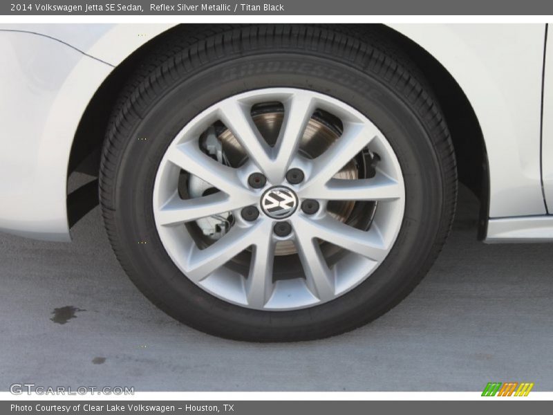 Reflex Silver Metallic / Titan Black 2014 Volkswagen Jetta SE Sedan